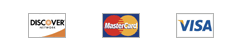 Discover, MasterCard, Visa Cards Logos